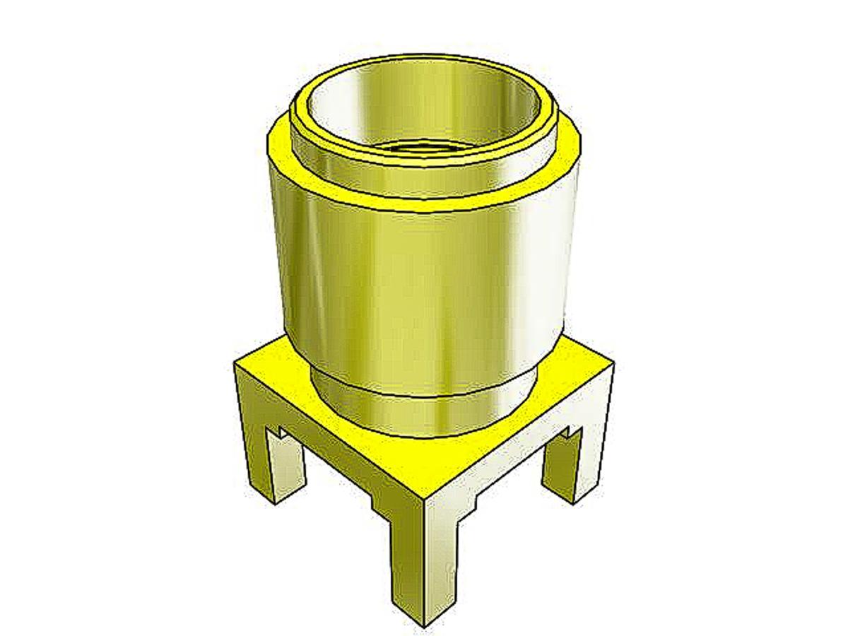 Produktfoto 1 von Samtec SMA Buchse Koaxialsteckverbinder SMA-Steckverbinder, SMD, Löt-Anschluss, 50Ω, Standard, , Gerade