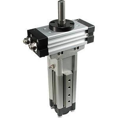 SMC MRQ MRQ Series Pneumatik-Kompaktzylinder doppeltwirkend mit Kugellager, Bohrung Ø 40mm / Hub 100mm