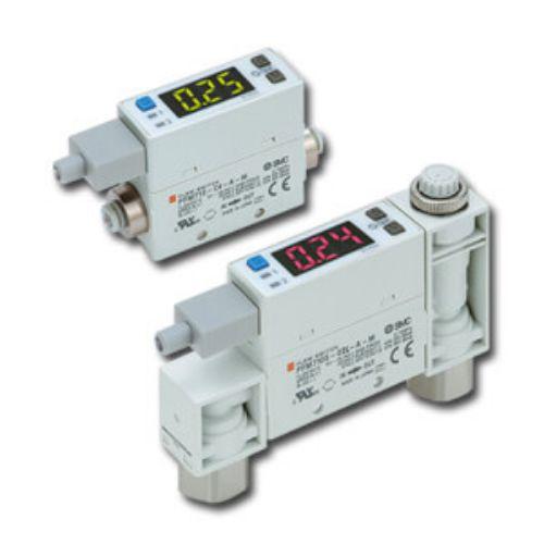 Produktfoto 1 von SMC PFM7 Trockene Luft, N2 Durchflussschalter 24 V DC 0,2 l/min. → 10 l/min. Typ Integriertes Display