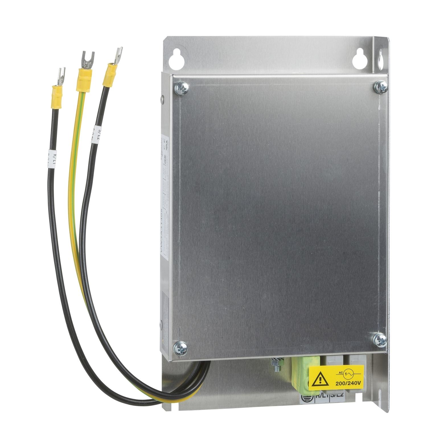 Schneider Electric Altivar EMV-Filter, 200 → 240 V, 16A, Schraubmontage, Flachstecker, 1-phasig