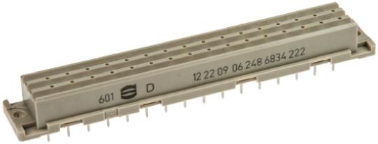 Harting DIN 41612-Steckverbinder Buchse Gerade, 48-polig, Raster 5.08mm