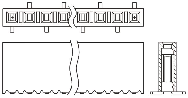 Samtec SSM Leiterplattenbuchse Gerade 4-polig / 1-reihig, Raster 2.54mm