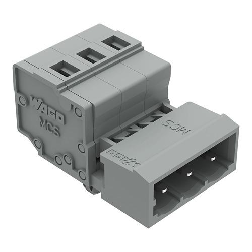 Produktfoto 1 von Wago Stecker 231 Leuchtensteckverbinder, Steckbare Stiftleiste, Kontakte: 3, Anz.Ausl. 3, Snap-In, 12A