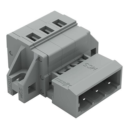 Produktfoto 1 von Wago Stecker 231 Leuchtensteckverbinder, Steckbare Stiftleiste, Kontakte: 3, Anz.Ausl. 3, Snap-In, 12A