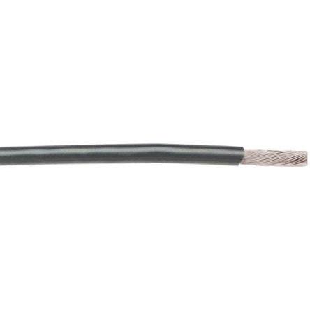 Alpha Wire Einzeladerleitung 1.23 mm², 16 AWG 30m Grau PTFE isoliert Ø 2.03mm 19/0,29 mm Litzen UL1213