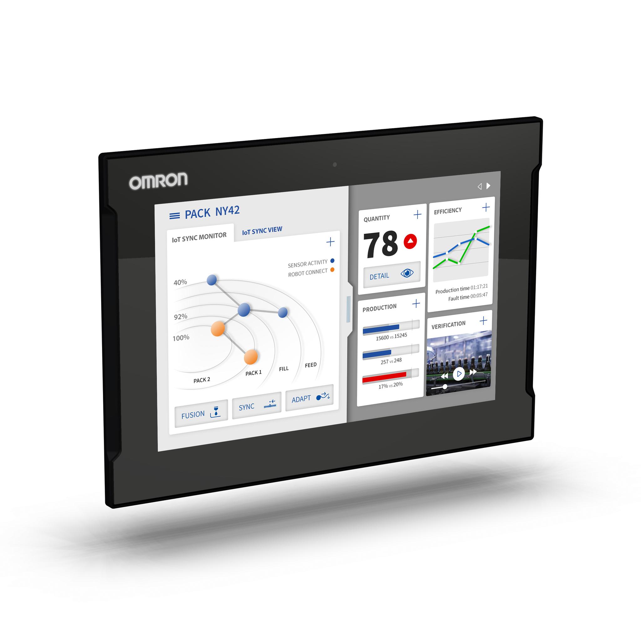 Produktfoto 1 von Omron Industriemonitor 12.1Zoll 1, 280 x 800 Touch Screen