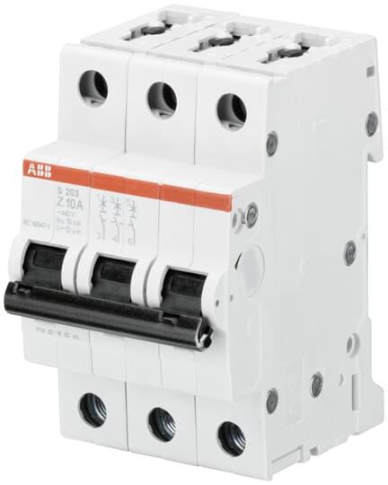 ABB S200 Leitungsschutzschalter Typ Z, 3-polig 8A System Pro M Compact DIN-Schienen-Montage