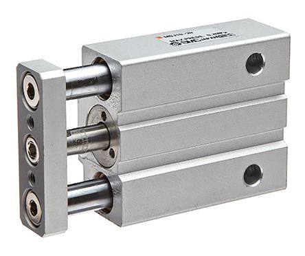 SMC MGJ, M3 x 0,5 Pneumatik-Führungszylinder doppeltwirkend, Bohrung Ø 10mm / Hub 10mm, bis 0,7 MPa