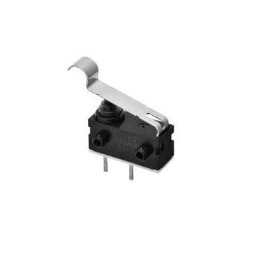 Omron Subminiatur-Mikroschalter Rollenhebel simuliert-Betätiger Drahtanschluss, 0,1 A bei 125 V dc VA, SPST IP 67