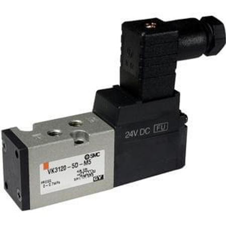 Produktfoto 1 von SMC VK3000, M5 Magnetventil, Elektromagnet-betätigt