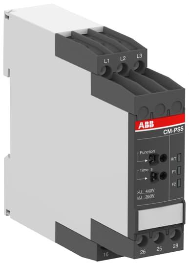 ABB CM Überwachungsrelais, für Phase, Spannung 3-phasig, 2 Wechsler (1-poliger Umschalter) Überspannung, Unterspannung