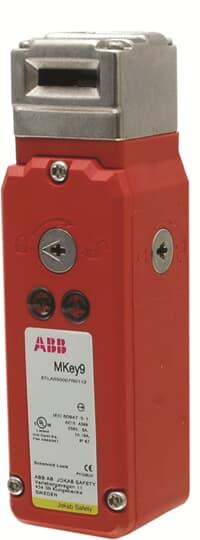 Produktfoto 1 von ABB MKey9 24VDC Switch Sicherheits-Verriegelungsschalter Betätiger Verriegelung, Betätiger inklusive Edelstahl