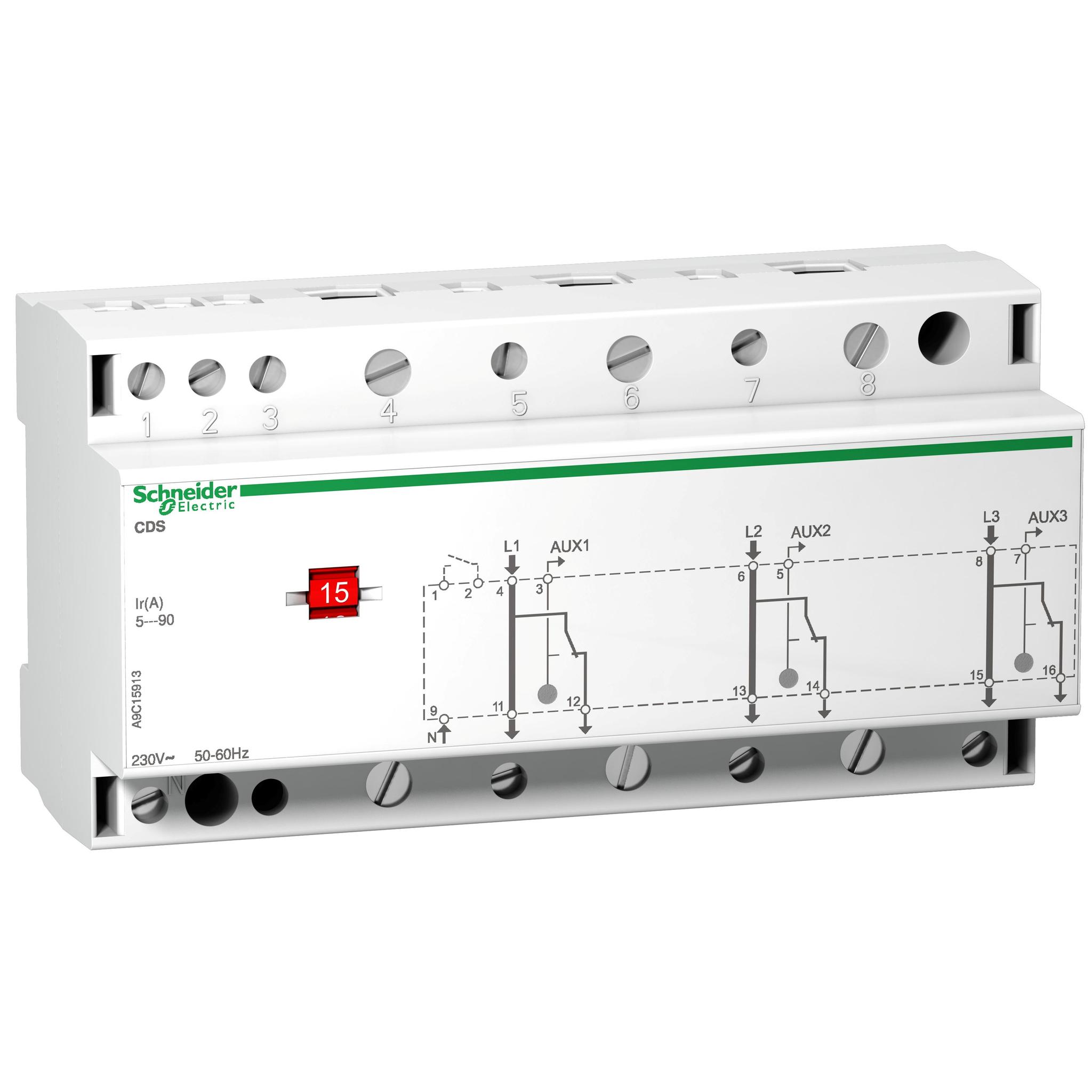 Produktfoto 1 von Schneider Electric Acti9 Leistungsschütz / 415 V AC Spule, 3 -polig / 15 A