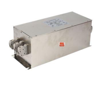 Produktfoto 1 von RS PRO EMV-Filter, 300/520VAC, 150A, Gehäusemontage, Anschlussblock, Dreiphasig-phasig 5,1/7,8 mA / 50/60Hz Single