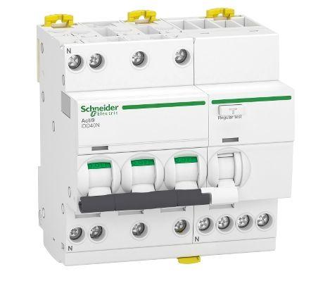 Produktfoto 1 von Schneider Electric Acti9 iDD40N FI/LS-Schalter 16A, 3P+N-polig Typ C, Empfindlichkeit 300mA