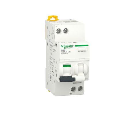 Produktfoto 1 von Schneider Electric Acti9 iDD40T FI/LS-Schalter 10A, 1P+N-polig Typ C, Empfindlichkeit 30mA