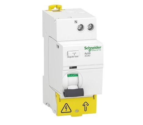 Produktfoto 1 von Schneider Electric Acti9 iIG40 RCCB, 1P+N-polig, 63A, 30mA Typ AC Acti9 220 → 240V ac