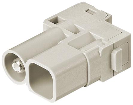 HARTING Han-Modular Robustes Power Steckverbinder-Modul, 5-polig 70A Stecker, Hybridmodul Schrauben