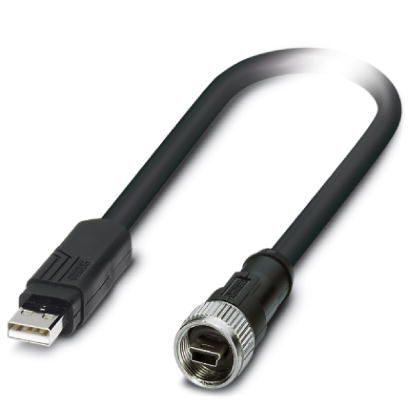 Produktfoto 1 von Phoenix Contact USB-Kabel, USBA / Mini-USB B, 2m