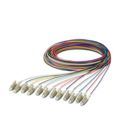 Produktfoto 1 von Phoenix Contact LWL-Kabel 2.5m Multi Mode LC x 12 offenes Ende 50/125μm