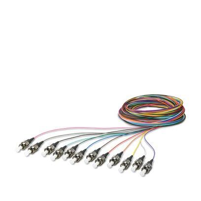 Produktfoto 1 von Phoenix Contact LWL-Kabel 2.5m Multi Mode ST x 12 offenes Ende 62.5/125μm