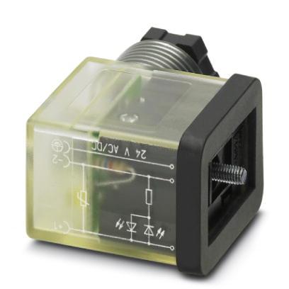 Produktfoto 1 von Phoenix Contact  Ventilsteckverbinder / 24 V ac  mit Lampe