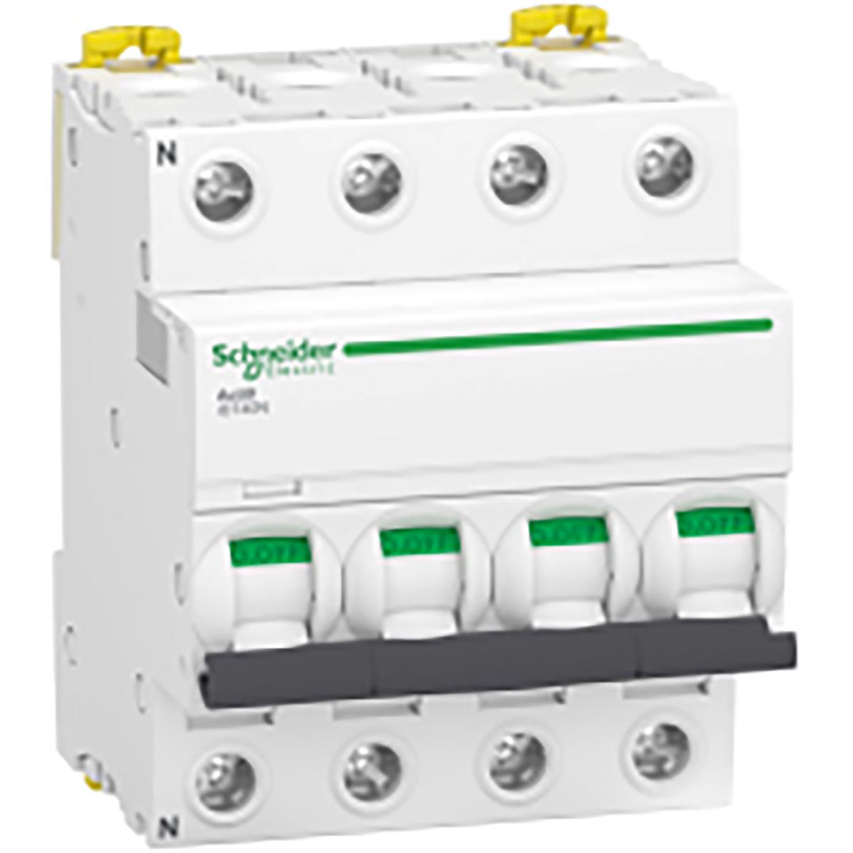 Produktfoto 1 von Schneider Electric Acti9 iDT40N MCB Leitungsschutzschalter Typ C, 4-polig 40A, Abschaltvermögen 10 kA Acti 9