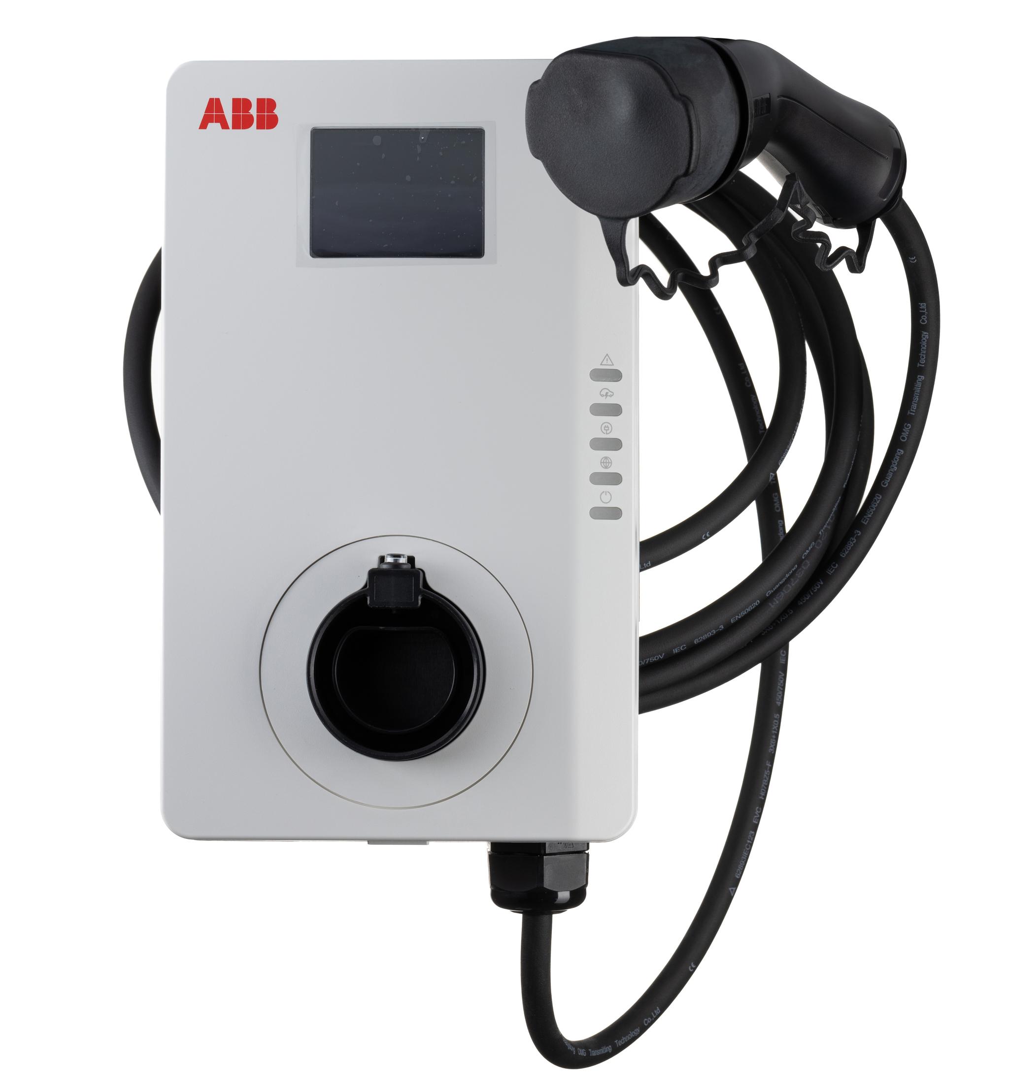 Produktfoto 1 von ABB 1-Phasen EV-Ladestation 7kW, 184 → 276V ac / 32A