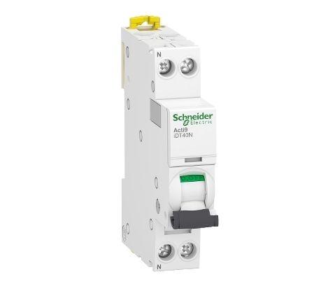 Schneider Electric Acti9 iDT40N Leitungsschutzschalter Typ D, Pol 1P+N 32A 230V Acti 9 DIN-Schienen-Montage