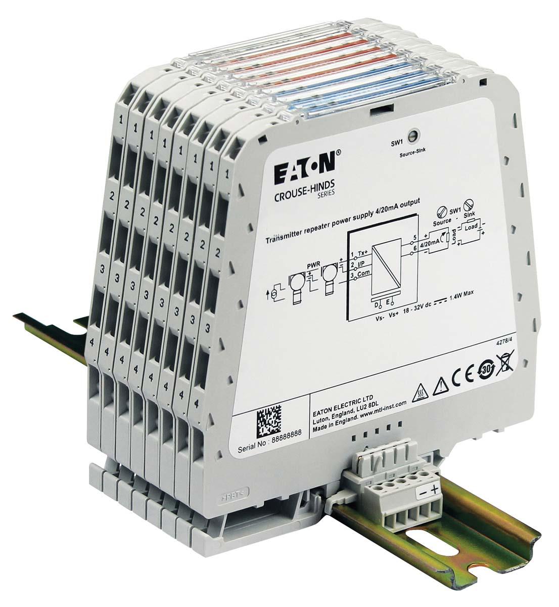 Produktfoto 1 von Eaton MTL Signalwandler, Temperaturwandler, Thermoelement / Strom, Spannung 1 → 5 V, 4 → 20mA AUS