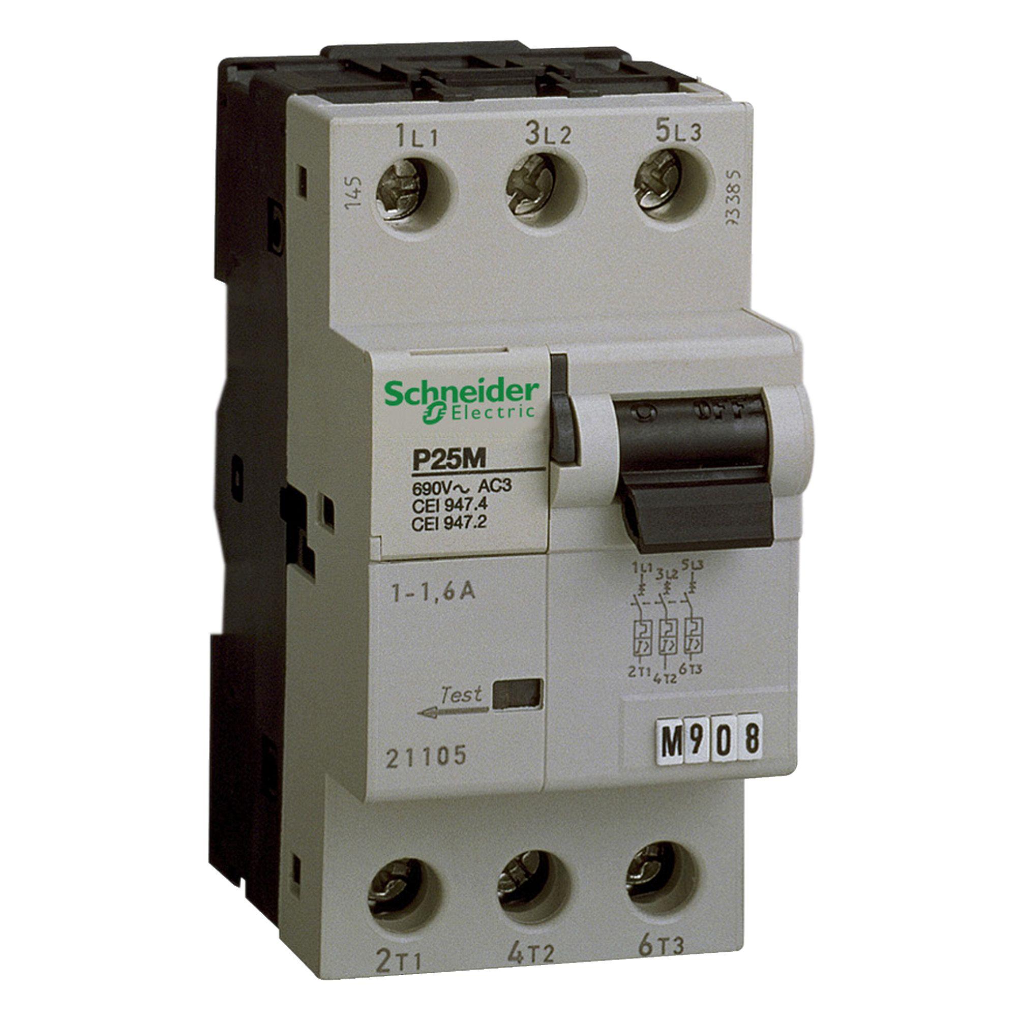 Produktfoto 1 von Schneider Electric Leitungsschutzschalter Typ K, 3-polig 2.5A Acti 9