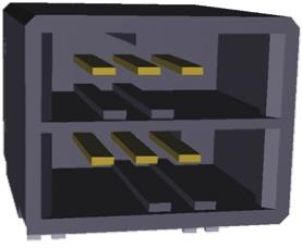 TE Connectivity Dynamic 3000 Leiterplatten-Stiftleiste gewinkelt, 6-polig / 1-reihig, Raster 5.08mm, Kabel-Platine,