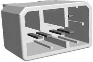 TE Connectivity MULTILOCK 070 Leiterplattenbuchse Gerade 8-polig / 2-reihig, Raster 3.5mm