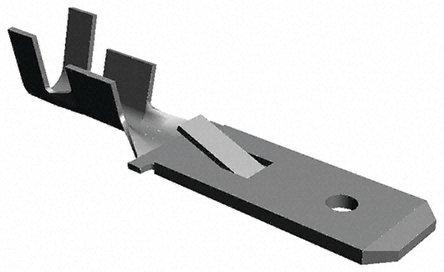 Produktfoto 1 von TE Connectivity FASTIN-FASTON .250 Flachsteckhülse, Unisoliert, 6.35 x 0.81mm, Stecker, 1mm² - 2.5mm², 17AWG min