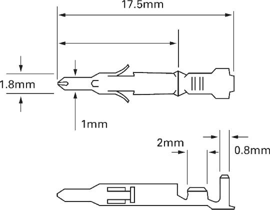 Produktfoto 1 von TE Connectivity Mini-Universal MATE-N-LOK Crimp-Anschlussklemme für Mini-Universal-MATE-N-LOK-Steckverbindergehäuse,