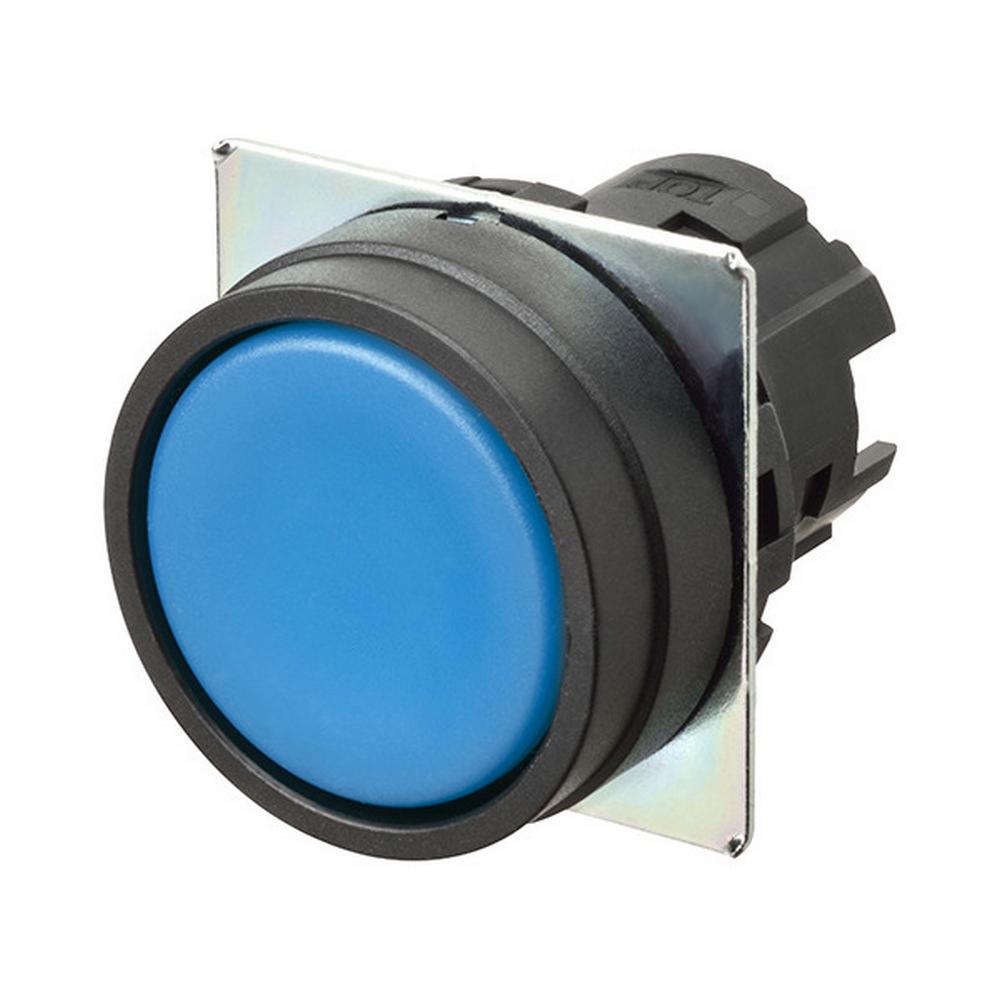 Produktfoto 1 von Omron A22N Drucktastenkopf Ø 22mm, Blau Tastend