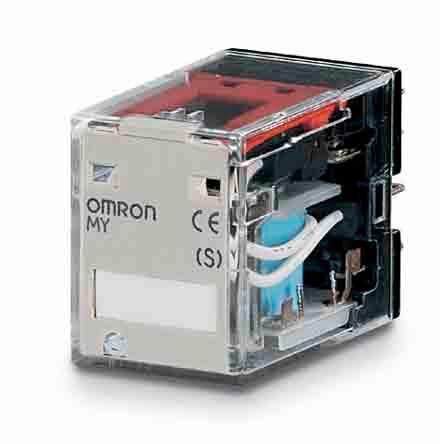 Produktfoto 1 von Omron MY(S) Monostabiles Relais, Steckrelais 4-poliger Wechsler 5A 48V dc Spule / 900mW