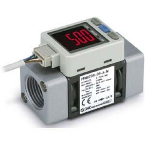 Produktfoto 1 von SMC PFMB7 Trockene Luft, N2 Durchflusssensor 12 BIS 24 V dc 5 l/min → 500 l/min Typ Digitaler Durchflussschalter für