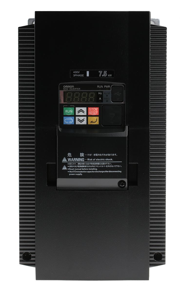 Produktfoto 1 von Omron 3G3MX2, 3-Phasen Frequenzumrichter 7,5 kW, 400 V ac / 18,0 A 400Hz für Wechselstrommotoren