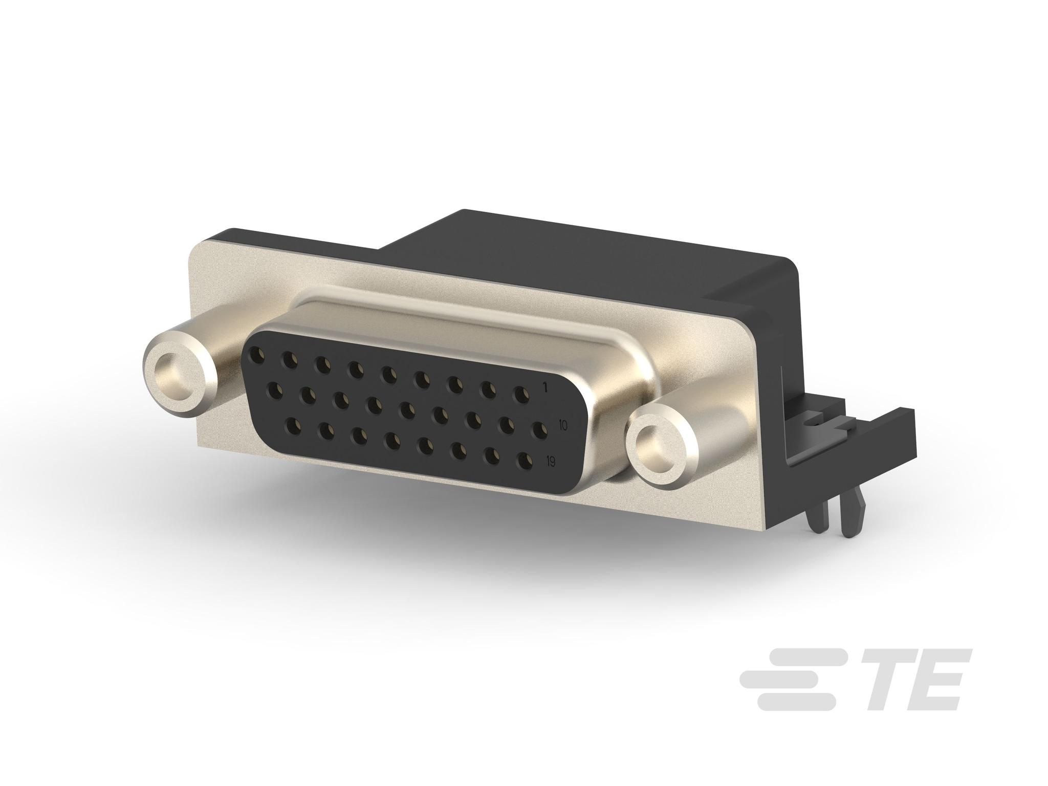 TE Connectivity Sub-D Steckverbinder Buchse abgewinkelt, 26-polig / Raster 2.29mm, PCB