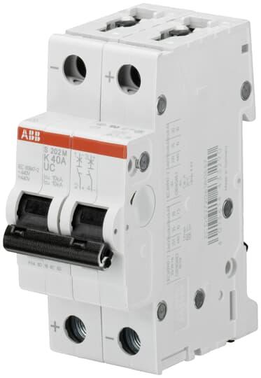 ABB S200MUC Leitungsschutzschalter Typ K, 2-polig 2A System Pro M Compact DIN-Schienen-Montage