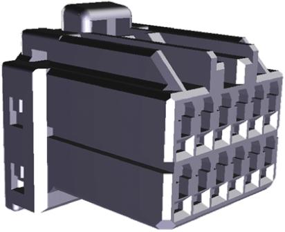 TE Connectivity MULTILOCK 040 II Steckverbindergehäuse Stecker 2.5mm, 8-polig / 2-reihig Gerade für