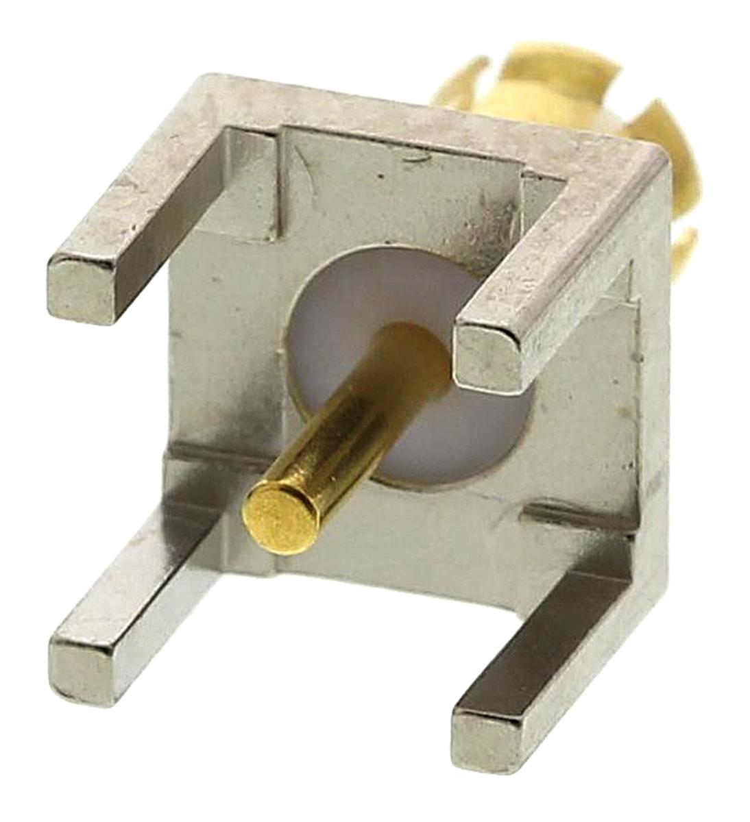 TE Connectivity AMP Stecker Koaxialsteckverbinder MCX-Steckverbinder, Durchsteckmontage, Löt-Anschluss, 50Ω, Gerade