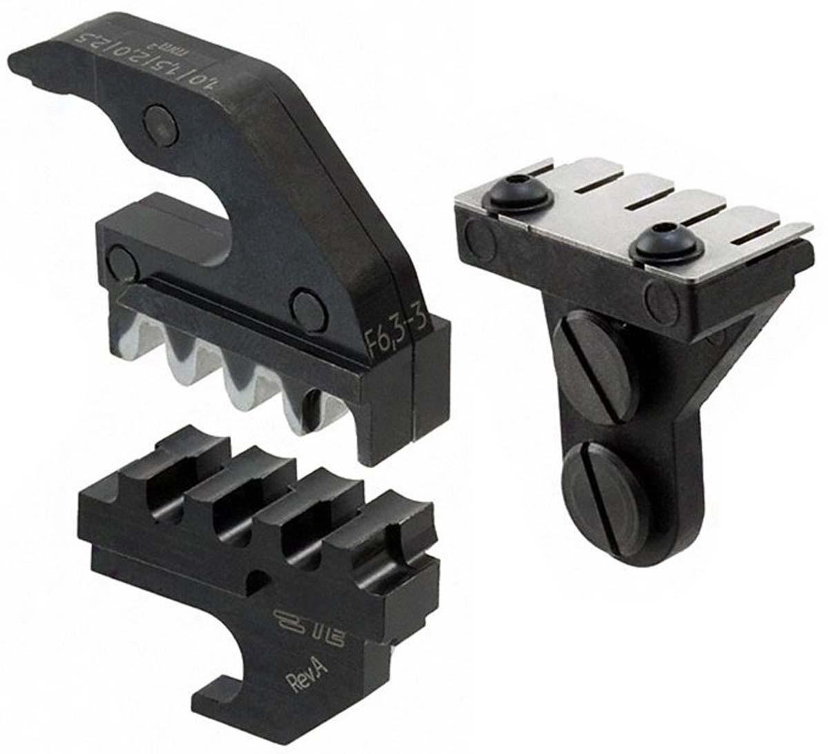 Produktfoto 1 von TE Connectivity CERTI-LOK Crimp-Matrizensatz, Typ Crimp-Anschlussklemmen FASTON 250, Isoliert, 4 Ports