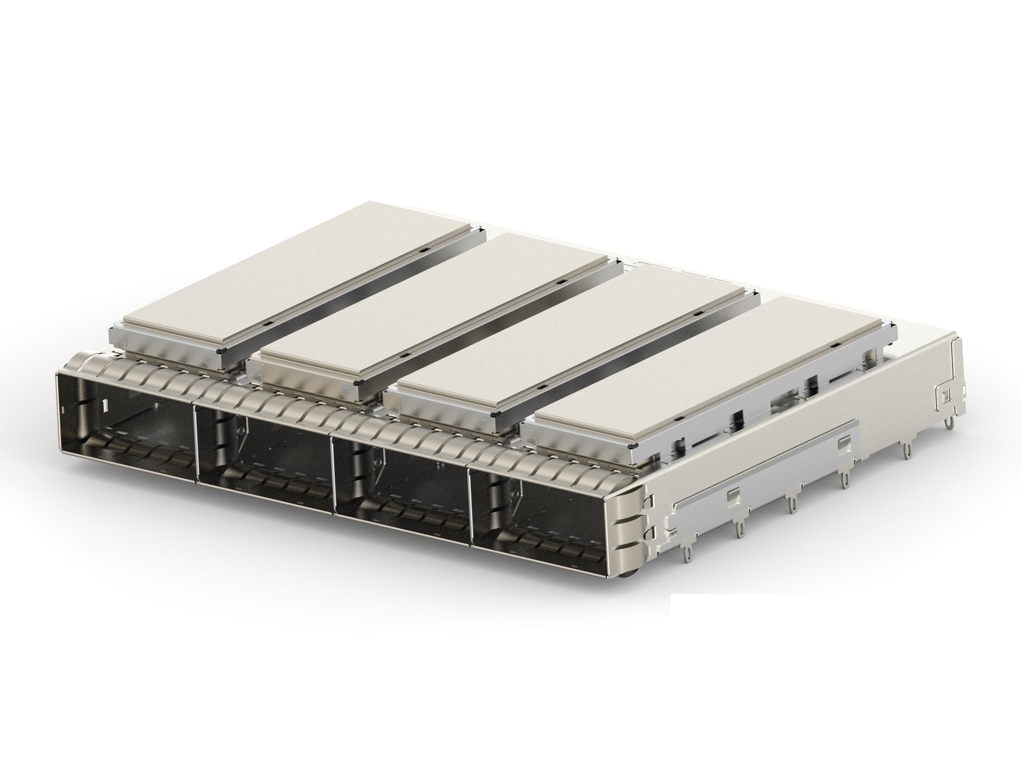 Produktfoto 1 von TE Connectivity QSFP-Raster 2354935 Käfigbaugruppe für QSFP28-Kabelbaugruppe, QSFP28-MSA-kompatibler Transceiver