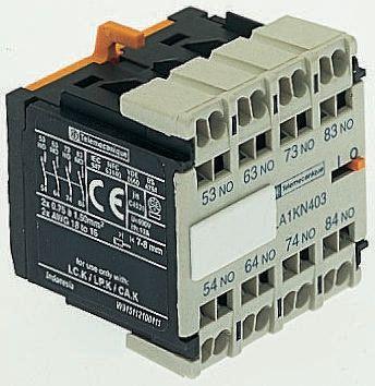 Schneider Electric LA1K Hilfskontakt 2-polig, 2 Schließer Frontmontage mit Federkraft-Anschluss Anschluss 10 A, 600 V ac