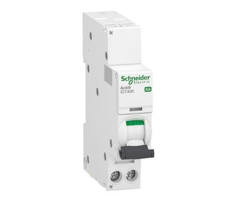 Schneider Electric Acti9 iDT40K XA Leitungsschutzschalter Typ C, Pol 1P+N 40A 230V Acti 9 DIN-Schienen-Montage