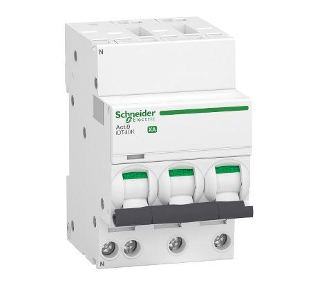 Schneider Electric Acti9 iDT40K XA Leitungsschutzschalter Typ C, Pol 3P+N 16A 230V Acti 9 DIN-Schienen-Montage