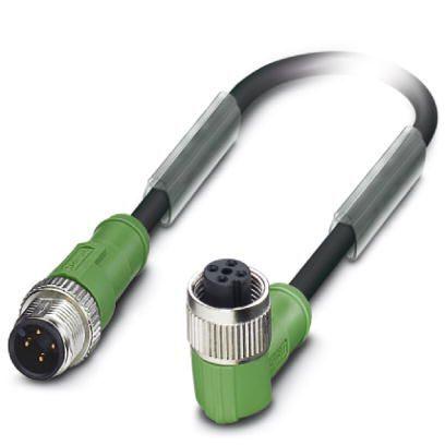 Produktfoto 1 von Phoenix Contact SAC konfektioniertes Sensorkabel 1-adrig Stecker gerade / M12 Buchse gewinkelt, Länge 6m