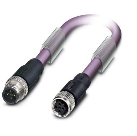 Produktfoto 1 von Phoenix Contact Buskabel 2-adrig Stecker gerade / M12 Buchse, Länge 15m